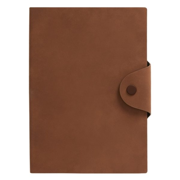 Kikki K A5 Snap Journal Faux Leather-Light Skin