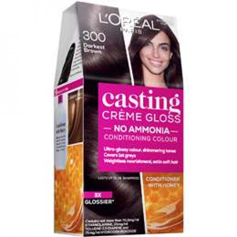 Loreal Casting 300 Darkest Brown Colour Conditioner With Honey