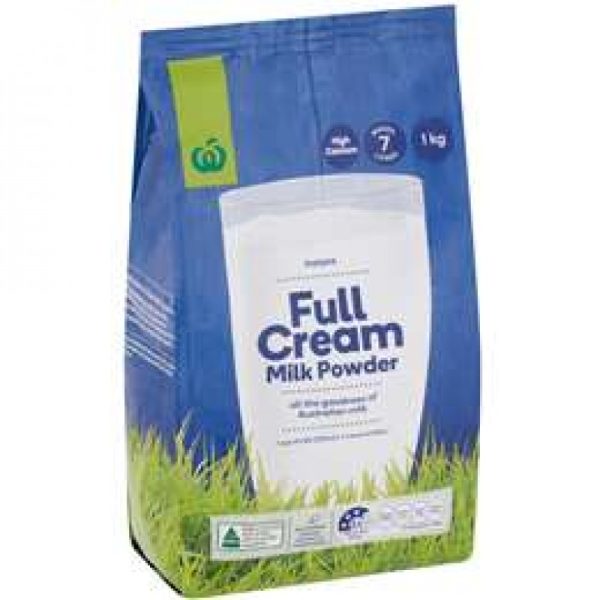 Woolworths Instant Full Cream Milk Powder 1Kg