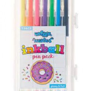 Smiggle Scented Inkball Pen Pack - 7 (Glossy & Fun)