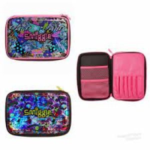 Smiggle Pencil Case Hard Top Double Up Galaxy
