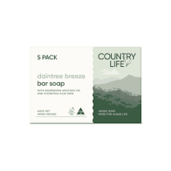 Country Life Daintree Breeze 5 pack Bar Soap 450g
