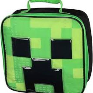 Zak Minecraft Lunch Bag Green & Black