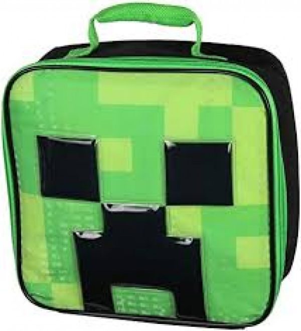 Zak Minecraft Lunch Bag Green & Black