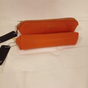 sportsgirl orange cosmatic bags