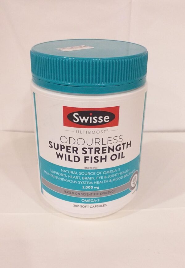 Swisse Odourless Wild Fish Oil 1000mg - 200 Capsules