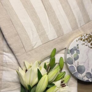 Bed Linen Brown Strip - Queen