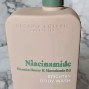 organik botanik niacinamide manuka honey &macadamia oil body wash