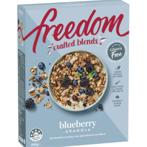 Freedom Crafted Blends Gluten Free Blueberry Granola 400g